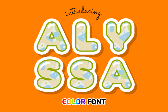Alyssa: The Creative Color Font with Abstract Style