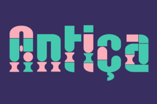 Antica: A Playful Geometric Typeface for Creative Projects