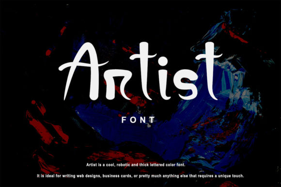 Artist Font: A Colorful Creative Asset for Playful Design