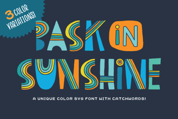 Bask in Sunshine: A Hand-Drawn Font with a Warm, Welcoming Vibe