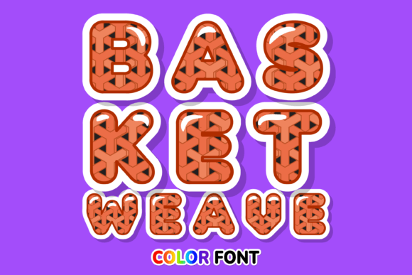 Basket Weave: A Color Font for Modern Creators