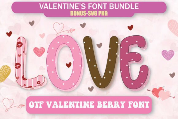 Berry Valentine's Bundle: Sweet Typography for Modern Projects