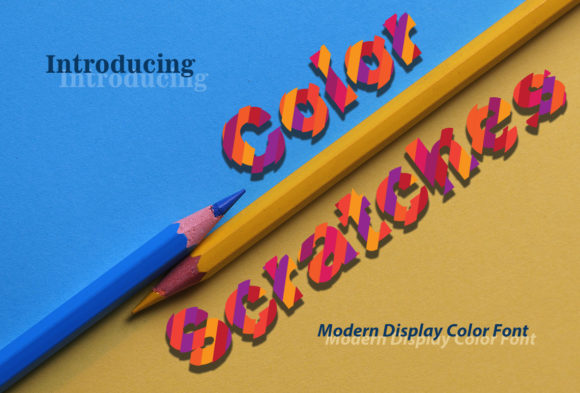 Color Scratches: A Vibrant Modern Display Font