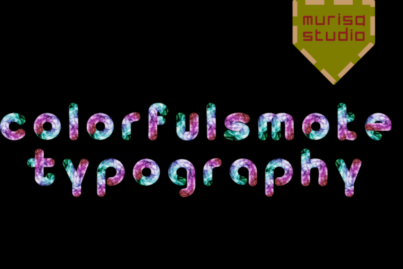 Colorfulsmoke: A Dynamic Display Font for Creative Projects