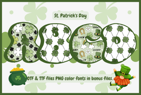 Crafting Festive Designs with St. Patrick’s Day Shamrock Bubble Font