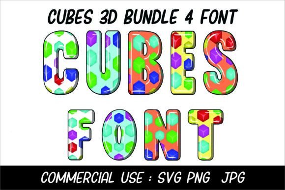 Cubes 3D: A Dynamic Font for Modern Design