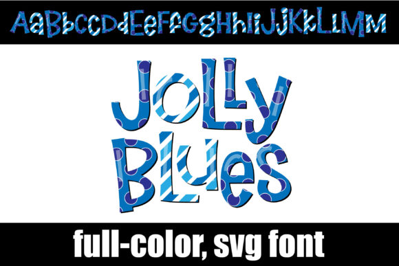 Explore the Playful Character of Jolly Blues Typography