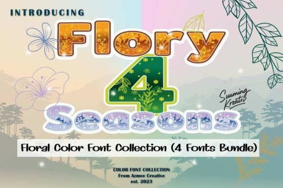 Flory 4 Seasons: A Typeface for Every Time of Year