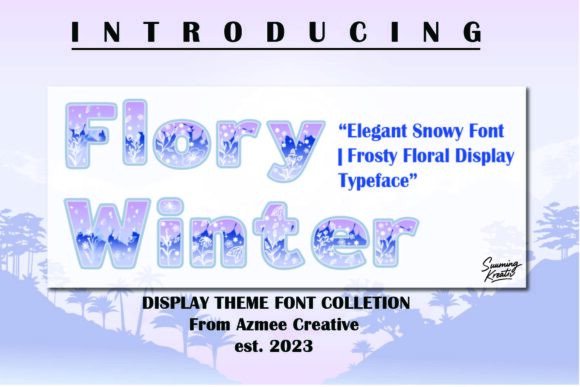 Flory Winter: A Frosty Floral Font for Your Projects