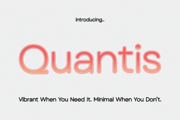 Introducing Quantis: The Coral-Infused Display Font