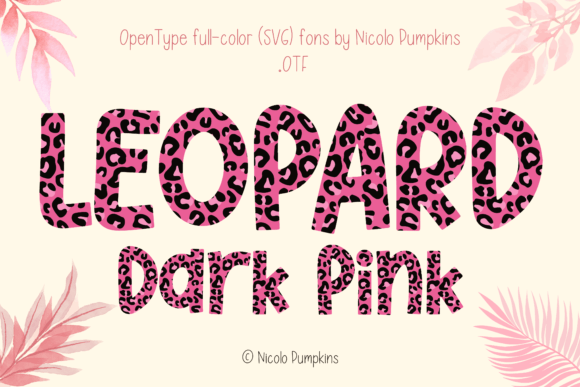 Leopard Dark Pink: A Playful Asset for Modern Designs