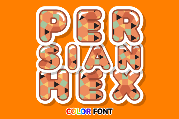 Persian Hex: A Modern Color Font for Striking Designs