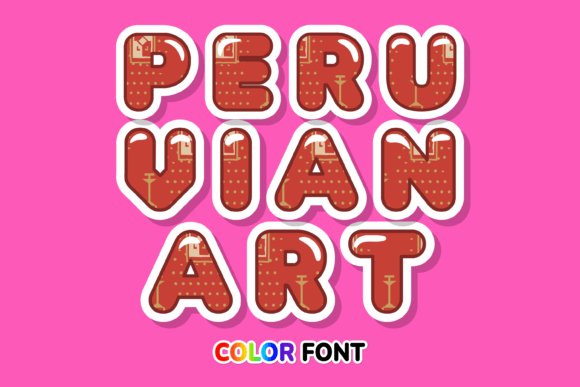 Peruvian Art: A Bold Color Font for Modern Creators