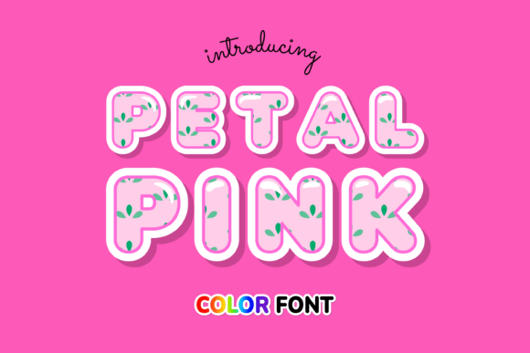 Petal Pink: A Cool Color Font for Your Creative Projects