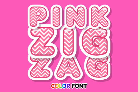 The Energetic Appeal of Pink Zigzag: A Modern Font for Bold Creators