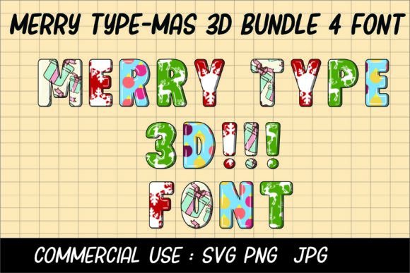 Unwrap the Holiday Spirit with Merry Type-Mas 3D Font