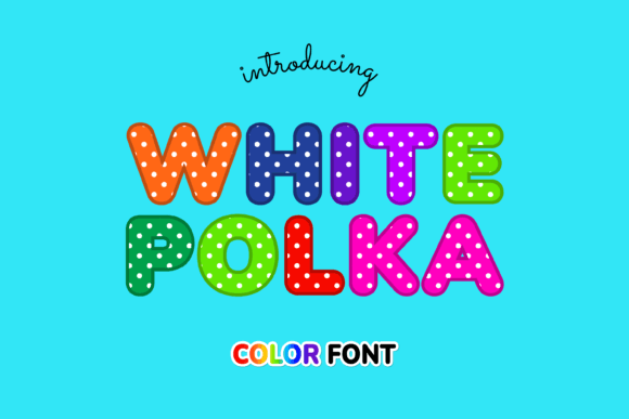 White Polka: A Playful Display Font for Creative Projects